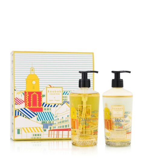 Soin Du Corps Baobab Collection  | Gift Box A Saint-Tropez Lotion Corps & Mains Et Gel Lavant Mains