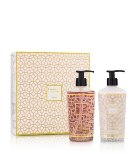 Soin Du Corps Baobab Collection  | Coffret Cadeau Women Lotion Corps & Mains Et Gel Douche